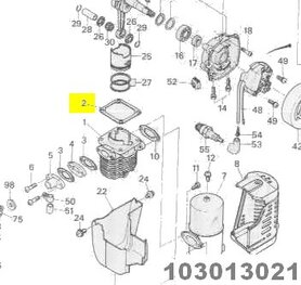 Voetpakking Zenoah 103013021