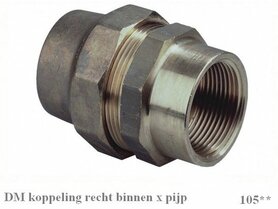 DM koppeling 105 1-1/4" bi x 40mm