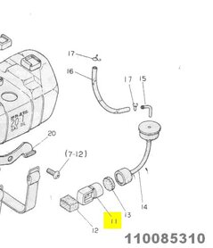 Filtergewicht Zenoah 110085310