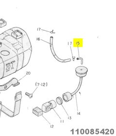 Benzinenippel Zenoah 110085420