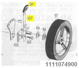 Stiga hoogteinstelhandel 1111-0749-00