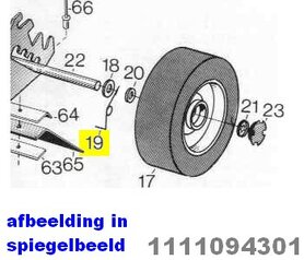 Stiga veer hoogte instelling links 1111-0943-01
