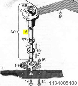 Stiga-afstandbus meshouder 1134-0051-01