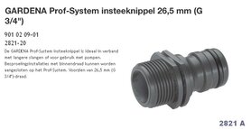 Gardena insteek nippel Prof 2821