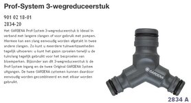 Gardena 3-weg stuk Prof  2834
