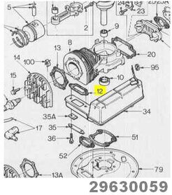 Uitlaatpakking 29630059