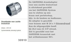 Gardena kraanadapter 2910