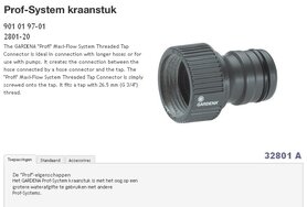 Gardena kraankoppeling prof 2802