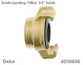 Slangkoppeling 3/4" Buit. model Geka