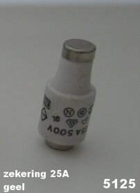Zekering ceramisch 25A