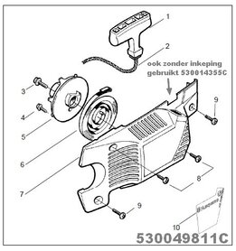 Starter Husqvarna 141, 136 gebruikt