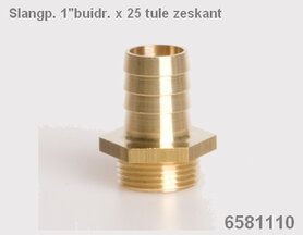 Slangpilaar 1" x 25mm
