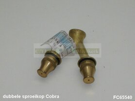 Sproeikop dubbel voor Cobra drukspuit