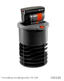 Gazonsproeier Gardena verzonken OS140