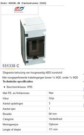 Ledige verdeelkast IDE