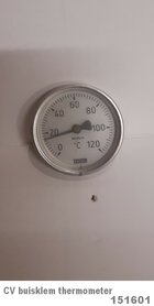 Thermometer tbv CV-installatie 151601