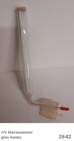 Thermometerglas tbv CV-installatie 2642 haaks
