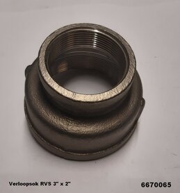 Verloopsok RVS 3"x 2"