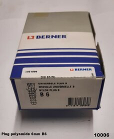 Kunststof plug 6mm Berner
