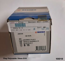Kunststof plug 10mm Berner