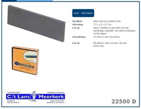 Wetsteen 7.5x2.5x0.7cm korrel 240