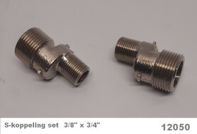 S-koppelingset 3/8"x3/4"