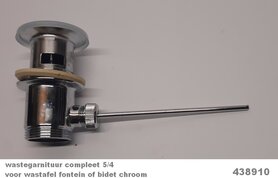 Wastegarnituur 1 1/4" (afvoerplug)