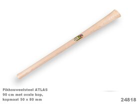 Pikhouweelsteel 90cm 80x50mm