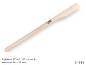 Boombijlsteel 100cm  76x32mm