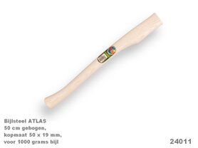 Bijlsteel 50cm 1000gr. 50x19mm