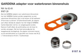 Gardena kraanstuk met snelsluiting