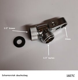 Scharnierstuk doucheslang