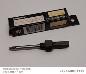 Gatzaaghouder 6mm voor gatzaag Sandvik
