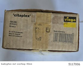 Badsifon met overloop