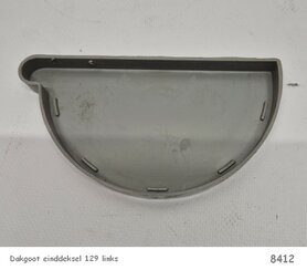 Dakgoot einddeksel 129mm links