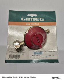 Drukregelaar 50mbar propaan