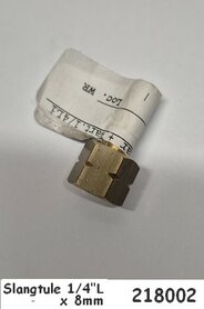 Slangpilaar 1/4" links binnen