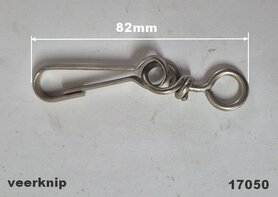 Veerknip met wartel 50mm