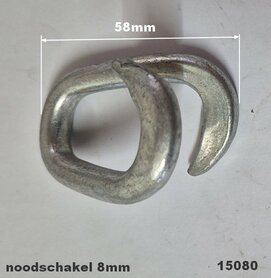 Reparatie kettingschalm 8mm